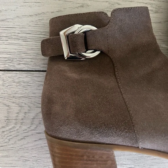 Aquatalia Women's Faria Weatherproof Bootie, Taupe, Italian Leather - Picture 3 of 4